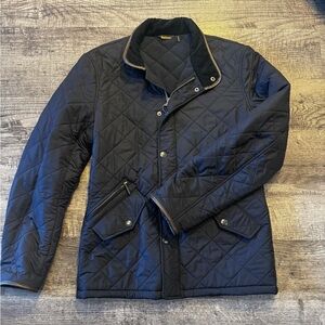 Barbour Men's Powell Quilted Navy Jacket